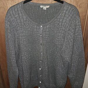 Isaac Mizrahi Silver sweater